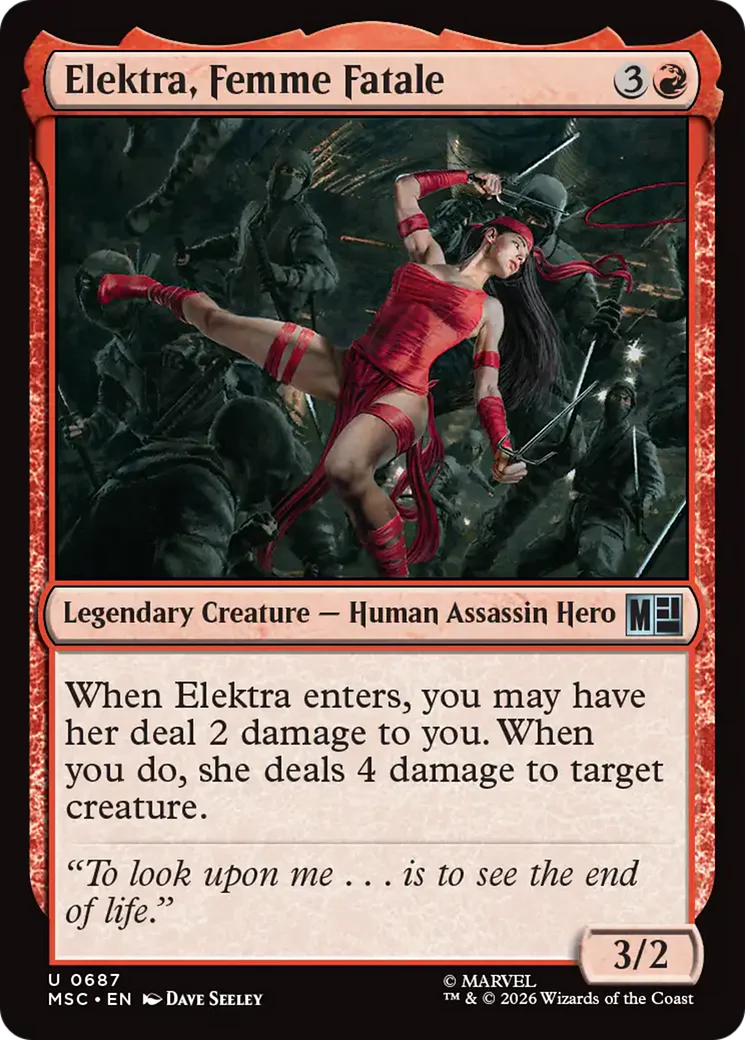 Elektra, Femme Fatale [Marvel Super Heroes Commander]
