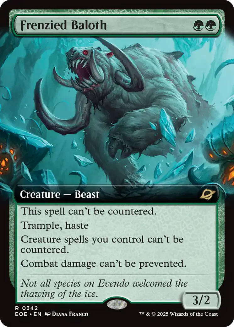 Frenzied Baloth (Extended Art) [Edge of Eternities]