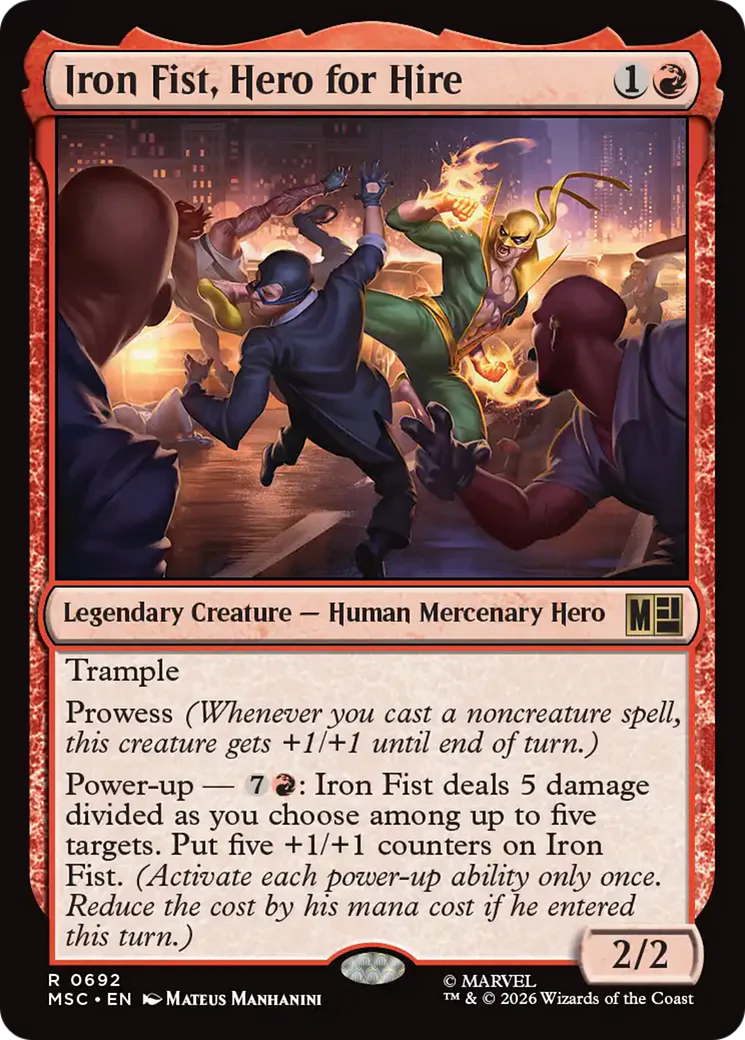 Iron Fist, Hero for Hire [Marvel Super Heroes Commander]