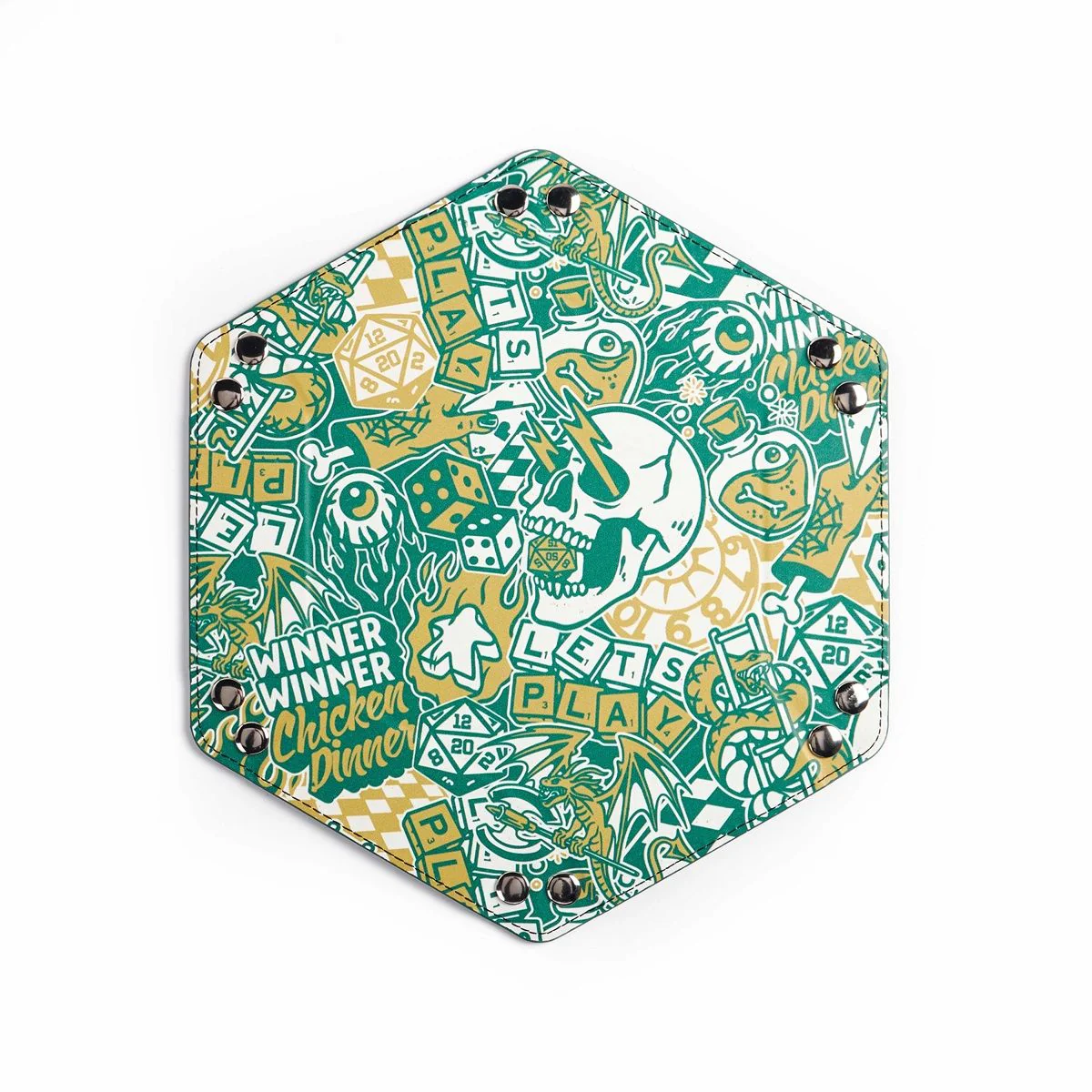 LPG Hex Foldable Dice Tray 6" Artist Series - Cara - Image 3