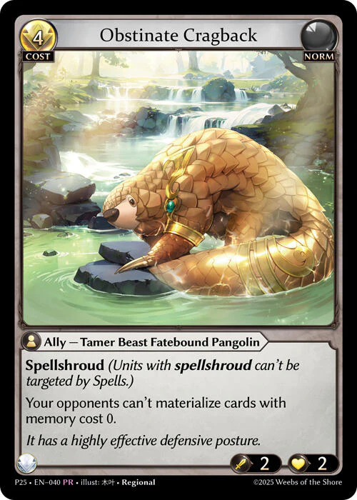 Obstinate Cragback (040) [Promotional Cards]