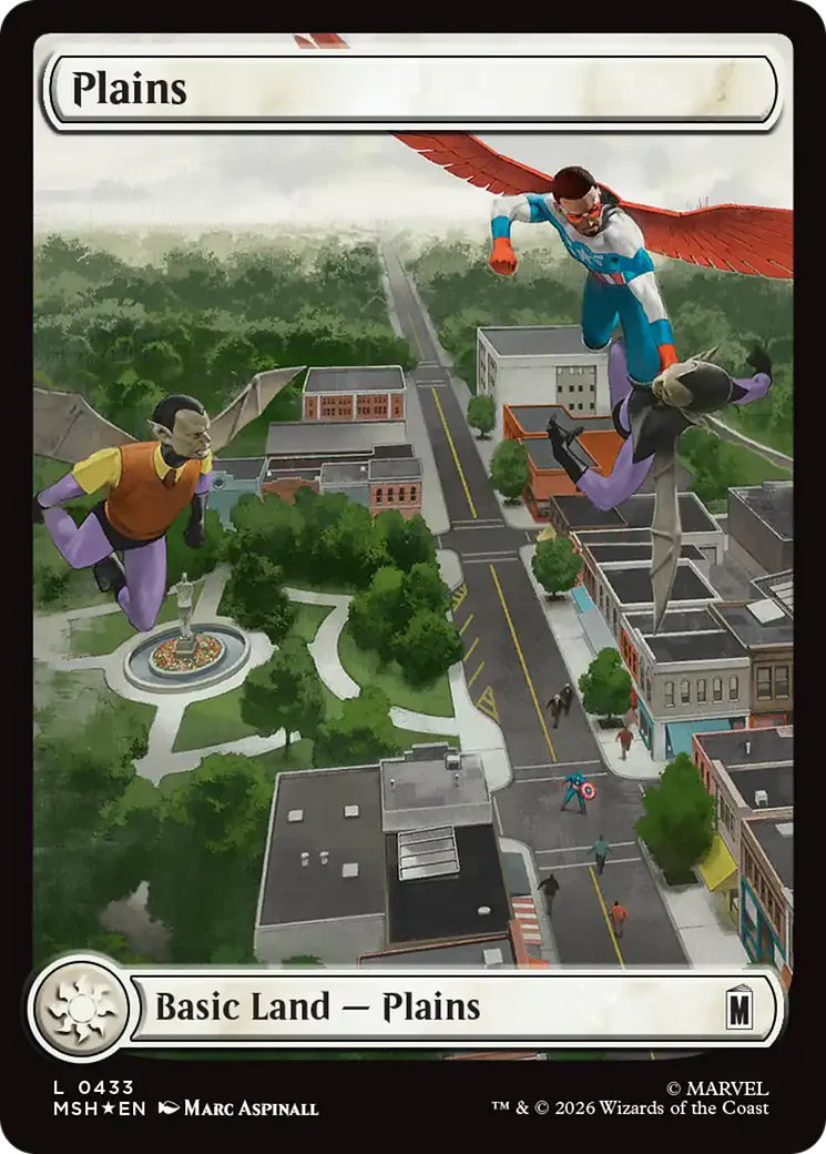 Plains (0433) (Surge Foil) [Marvel Super Heroes]