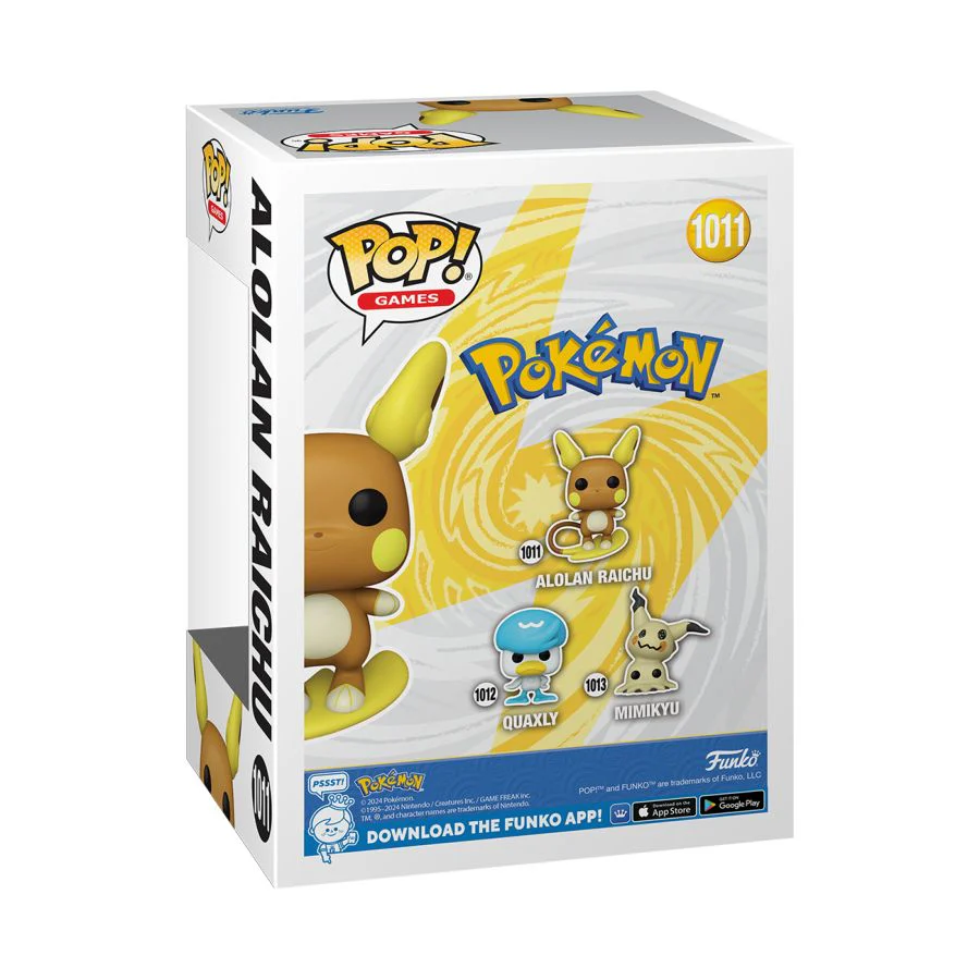 Pokemon - Alolan Raichu Pop! Vinyl 1011 - Image 3