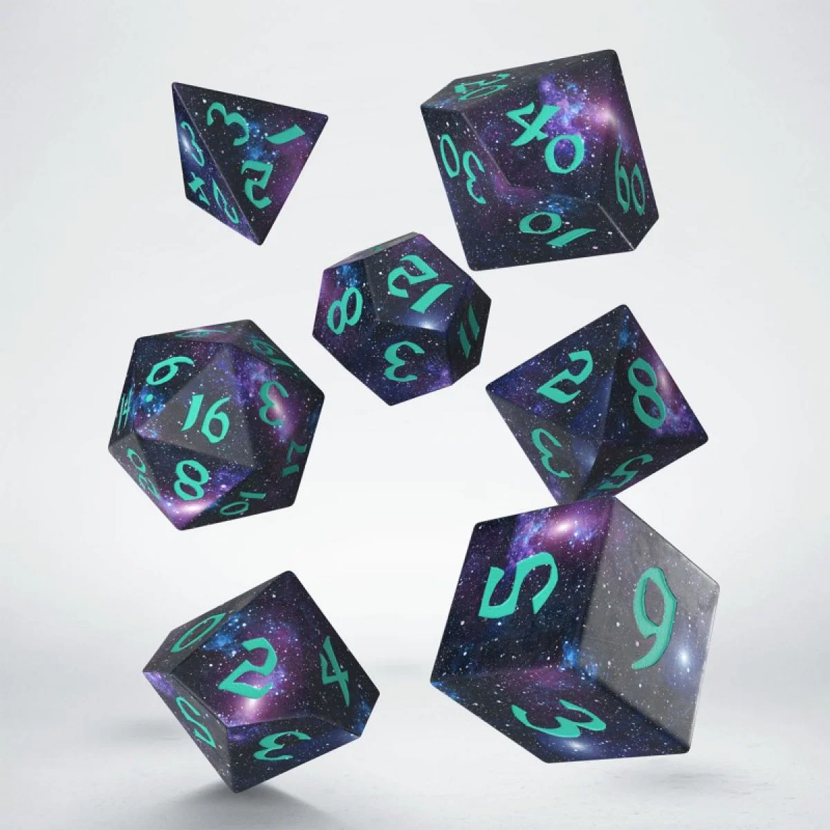 Q Workshop Full Art Dice Set - Stardust - Image 2