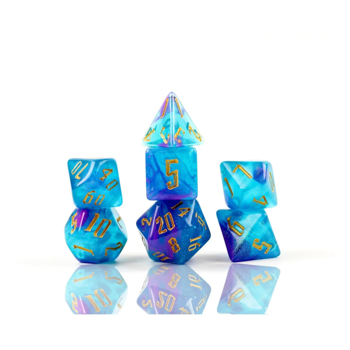 Sirius Dice – Dice Set – Cerulean Nebula