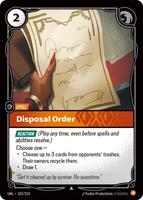 Disposal Order [103/219] Uncommon -FOIL