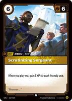 Scrutinizing Sergeant [157/219] Common -FOIL