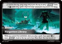 Forgotten Library [211/219] Uncommon -FOIL