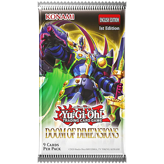 YGO Booster Pack - Doom of Dimensions (1st Edition)